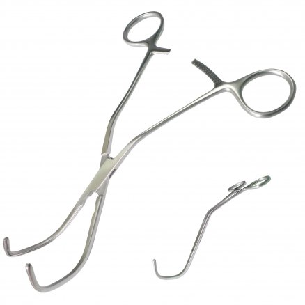 Затискач по LAMBERT KAY атравматичний , кровоспинний, анастомозний для перетину аорти. Довжина 20,0 см